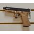 Страйкбольный пистолет KJW Glock G17 TBC CO₂ Tan, удлин. ствол