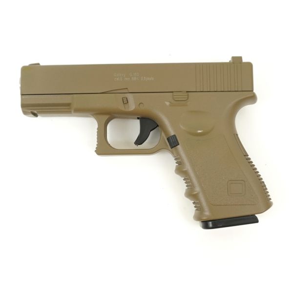 Страйкбольный пистолет Galaxy G.15D (Glock 17) песочный
